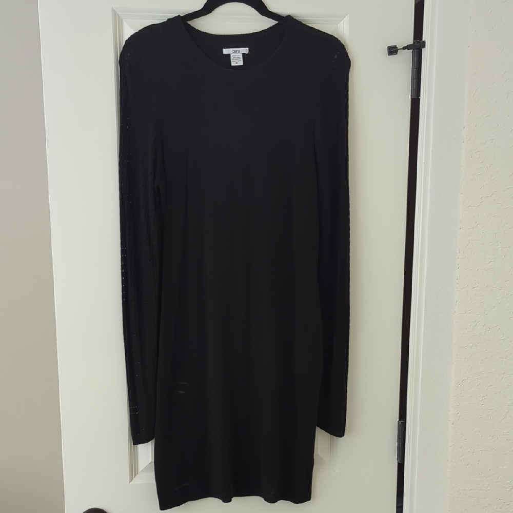Bar III Classic Black Long Sleeve Dress